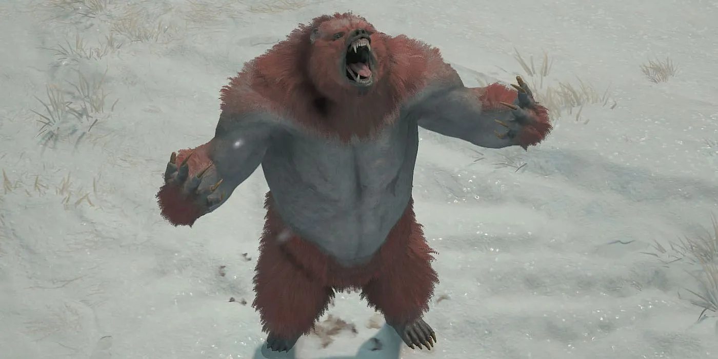 Hình ảnh Druid Werebear sử dụng kỹ năng tấn công diện rộng trong Diablo 4