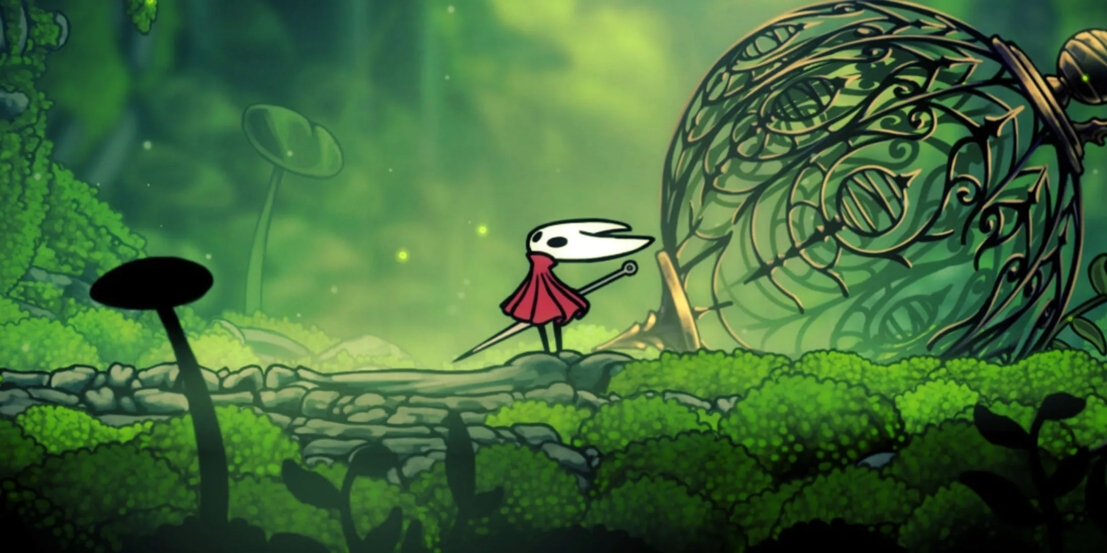 Hornet ngước nhìn đầy bí ẩn trong Hollow Knight Silksong, báo hiệu ngày ra mắt bản Switch 2.
