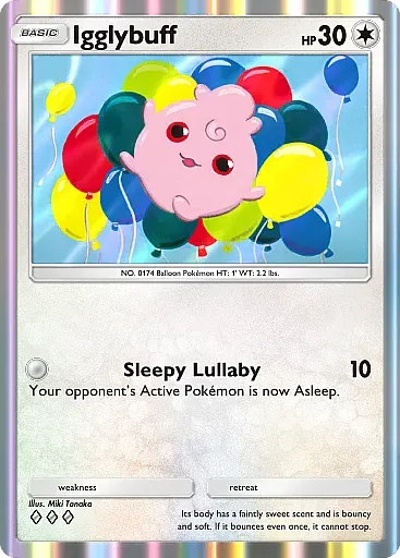 Igglybuff Baby Pokemon từ bộ thẻ Pokemon TCG Pocket Secluded Springs