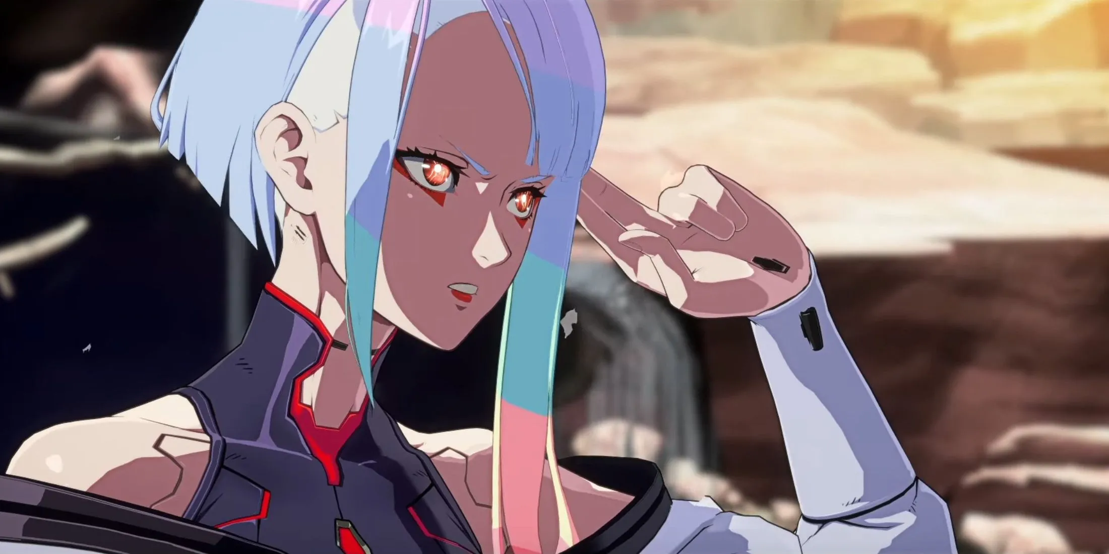 Lucy từ Cyberpunk: Edgerunners xuất hiện trong Guilty Gear -Strive-