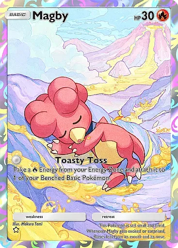 Magby Baby Pokemon trong Pokemon TCG Pocket của bộ Ho-Oh Packs