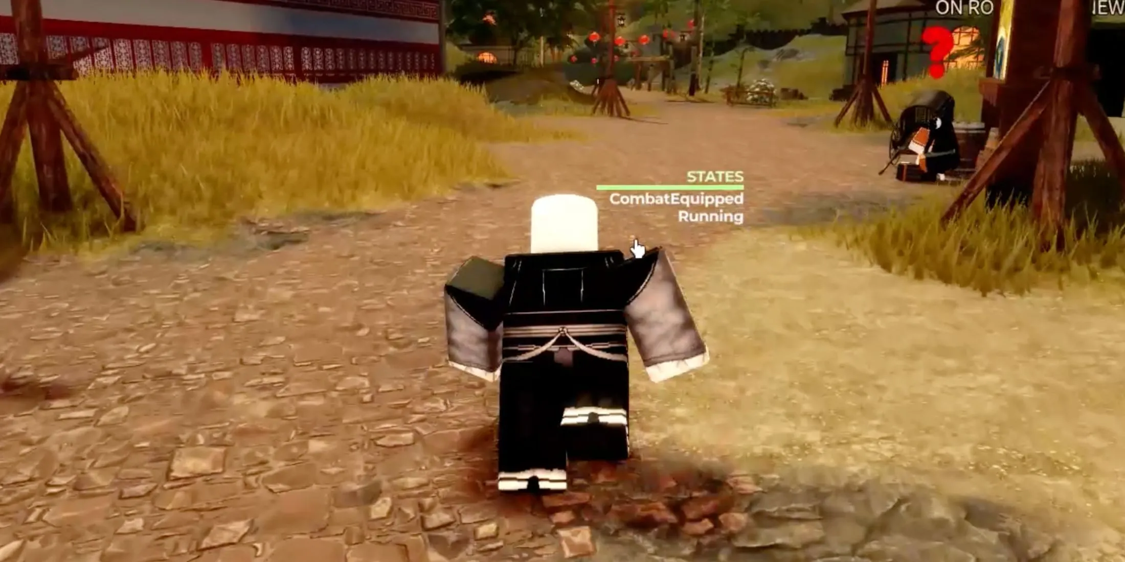 Nhân vật trong Murim Cultivation đang thi triển võ công, thể hiện tinh thần tu luyện trong game Roblox