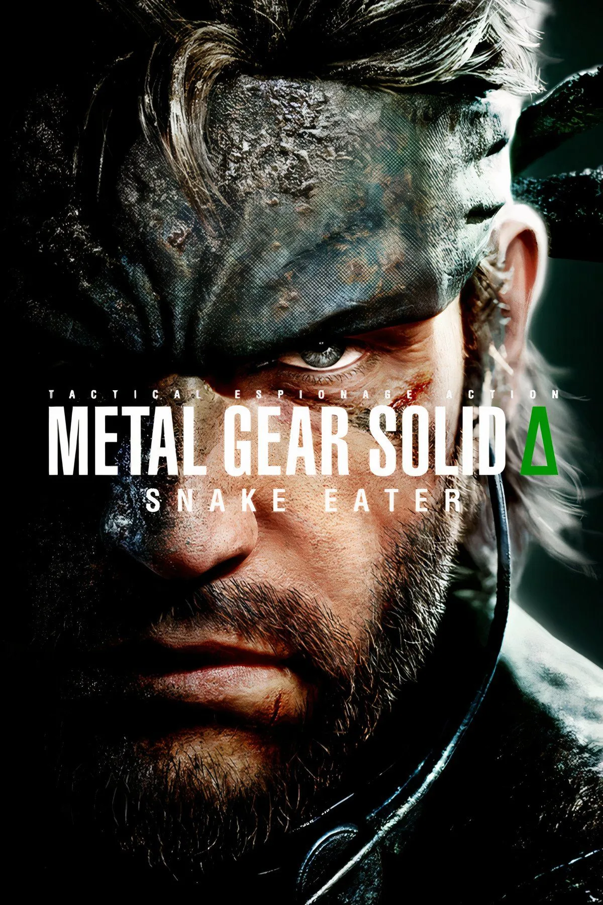 Poster quảng bá chính thức của tựa game Metal Gear Solid Delta Snake Eater với nhân vật Snake