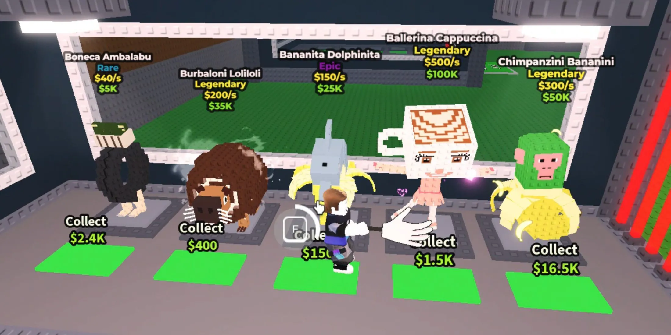 Ảnh bìa Steal a Brainrot trên Roblox, cảnh săn kho báu mang tính meme và đồ họa phong cách vui nhộn