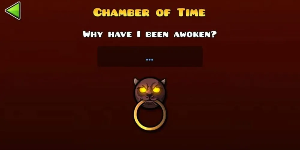 Ảnh Chamber of Time trong Geometry Dash, lối vào bí mật và biểu tượng thử thách thời gian