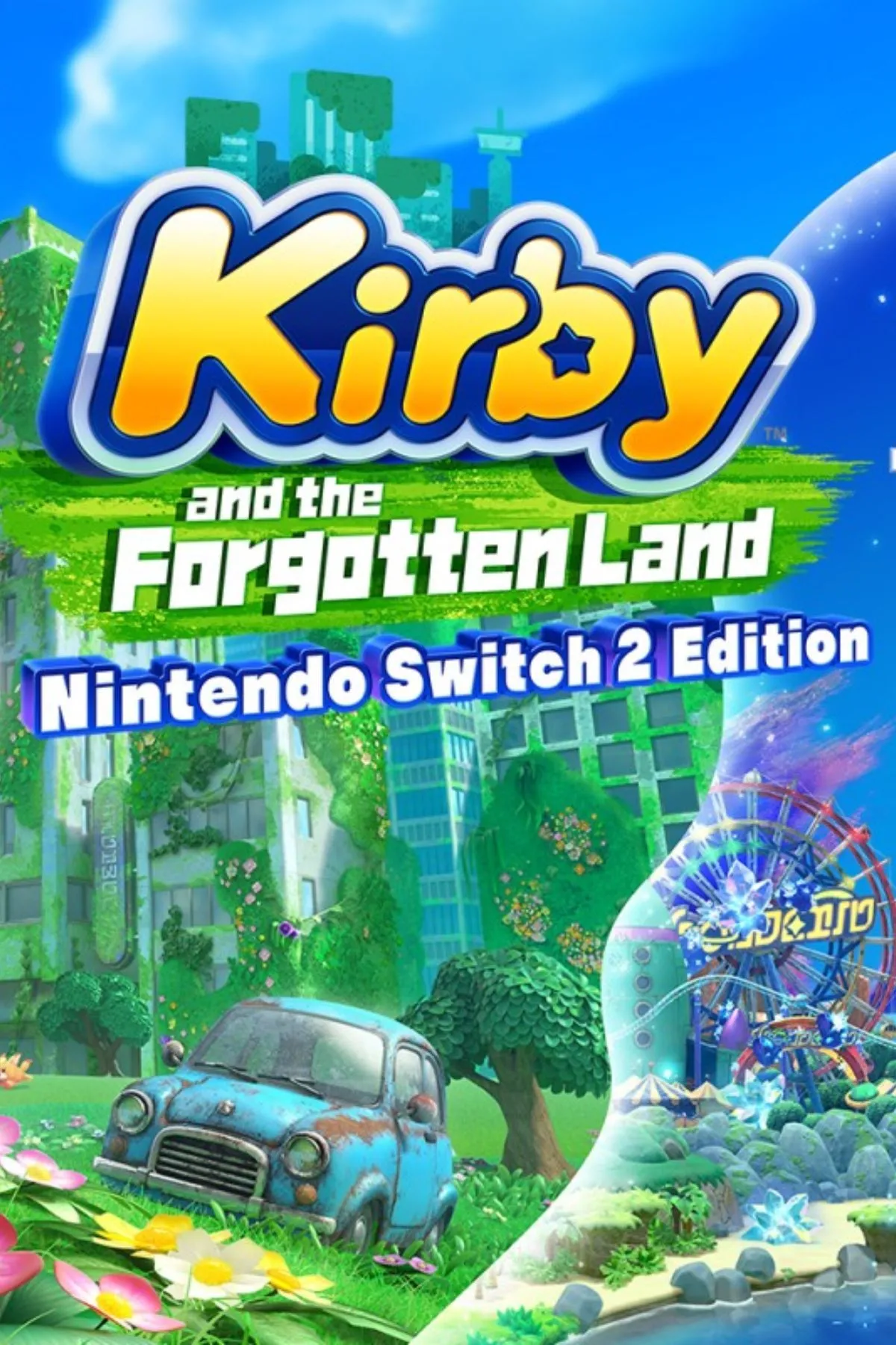 Ảnh Kirby and the Forgotten Land Nintendo Switch 2 Edition với môi trường có lớp băng trong Star-Crossed World