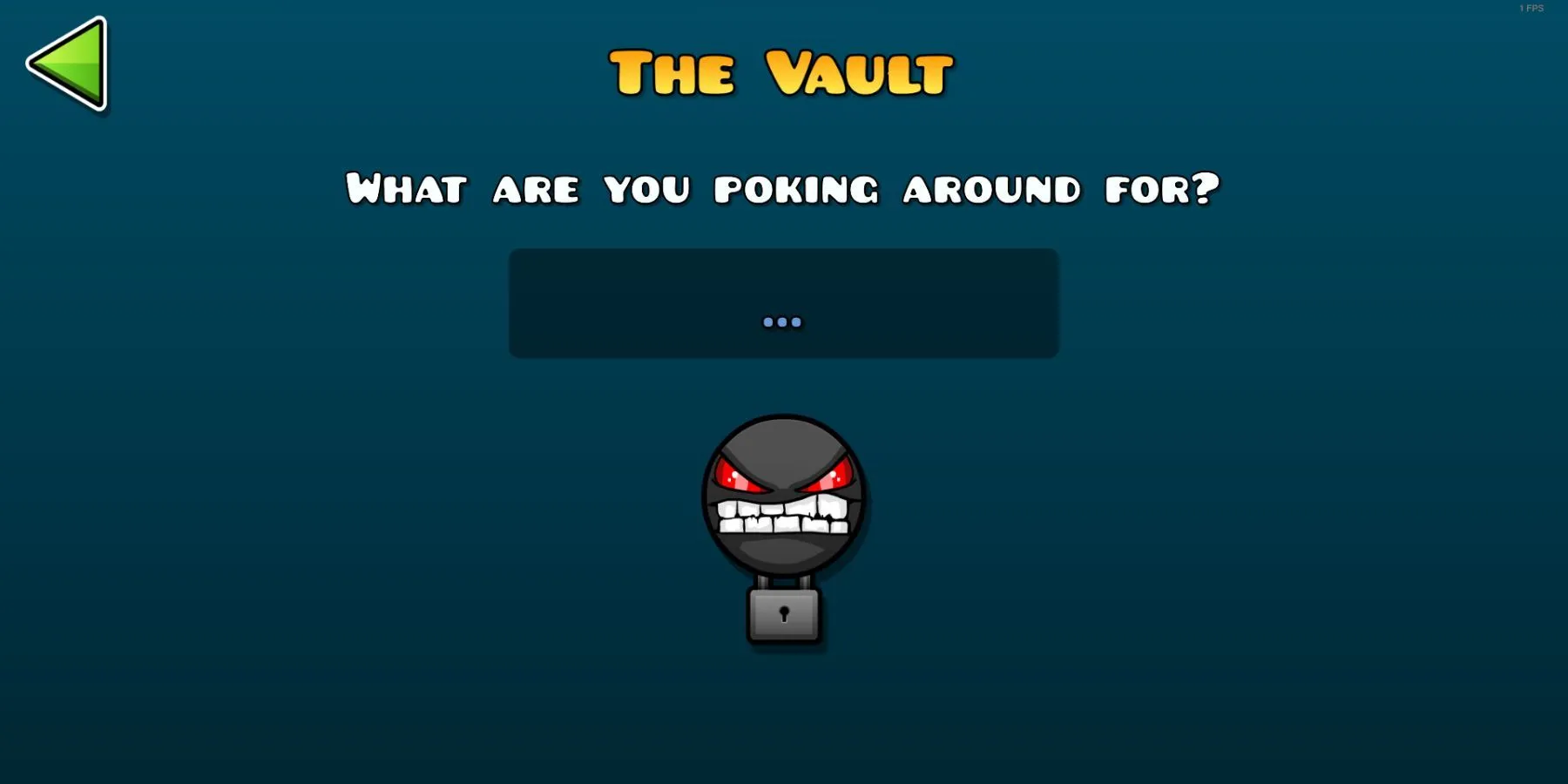 Ảnh minh họa hộp Vault trong Geometry Dash cùng các biểu tượng icon và màu sắc