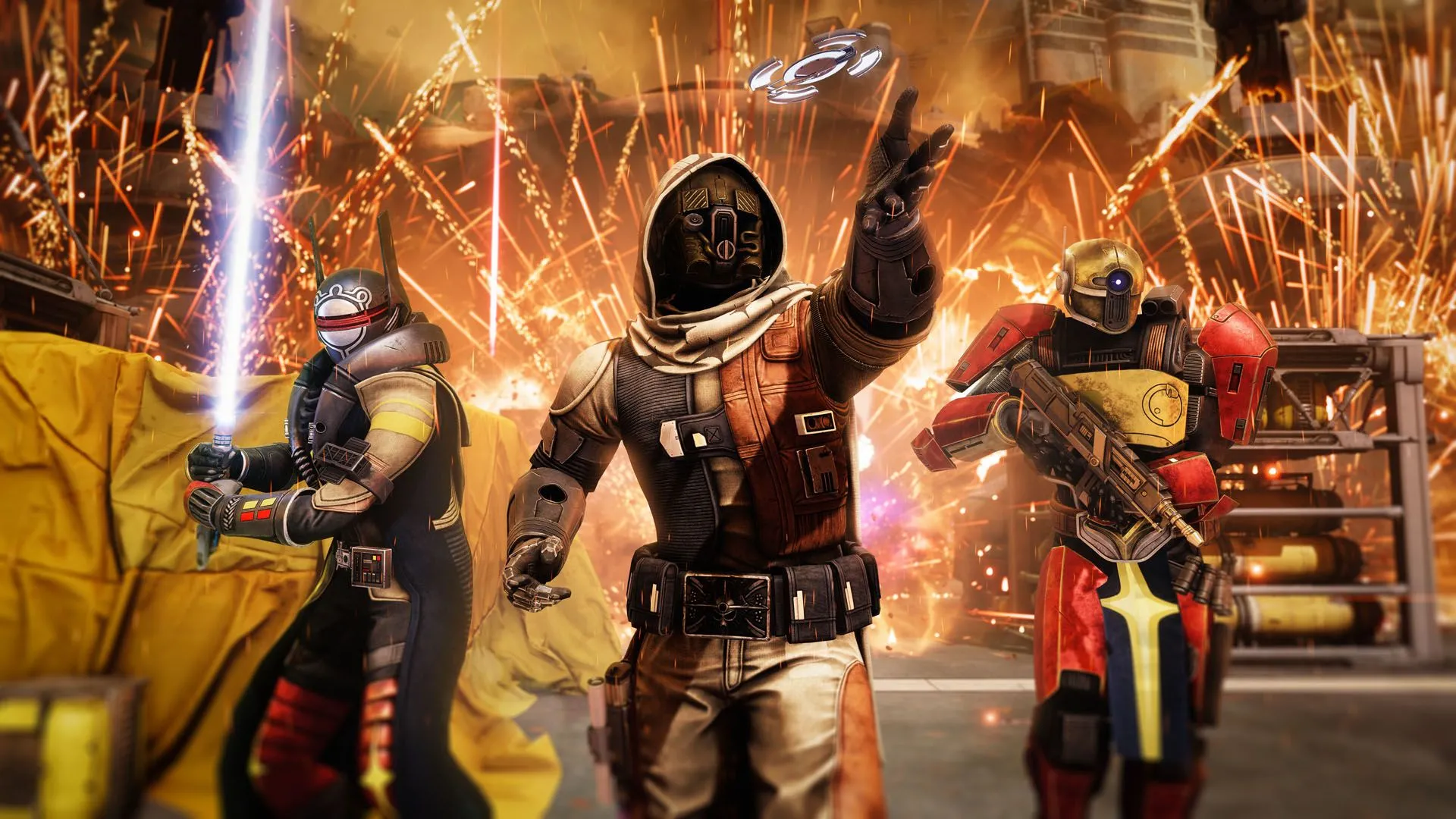 Ảnh tiết lộ livestream Renegades với hình ảnh bối cảnh chiến đấu trong Destiny 2