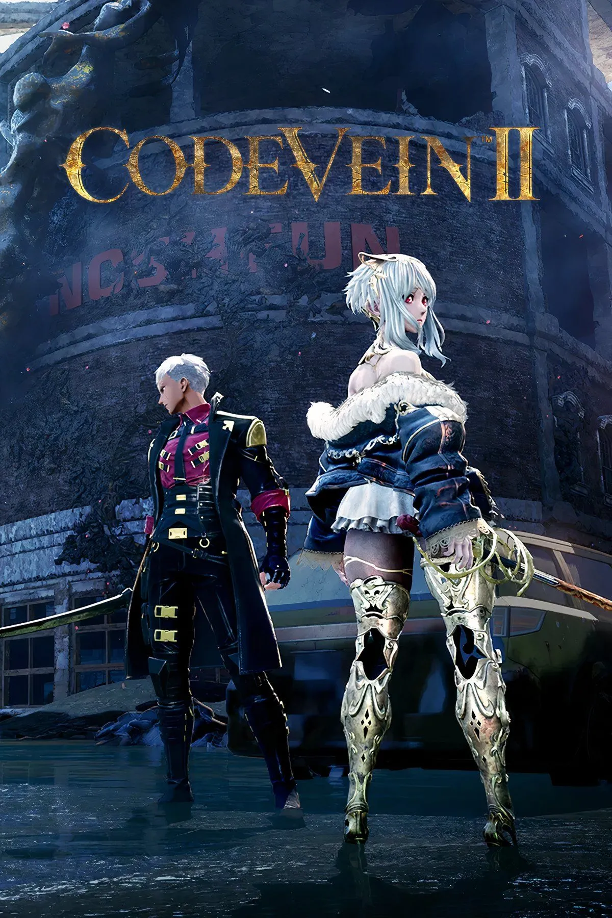 Artwork Code Vein 2 phong cách anime soulslike - chiến đấu lẫn hút máu trong thế giới hồi sinh