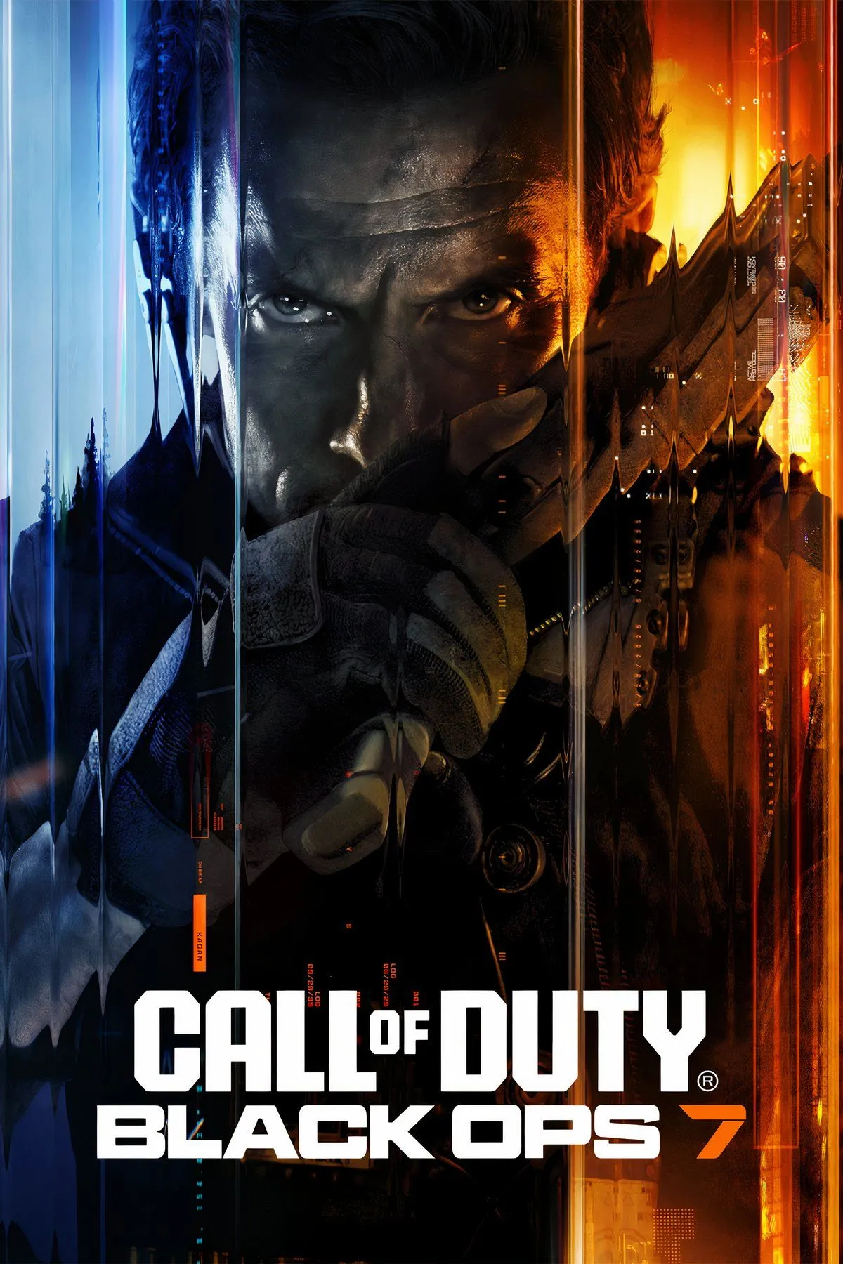 Bìa Black Ops 7 với logo và nghệ thuật chủ đạo của trò chơi