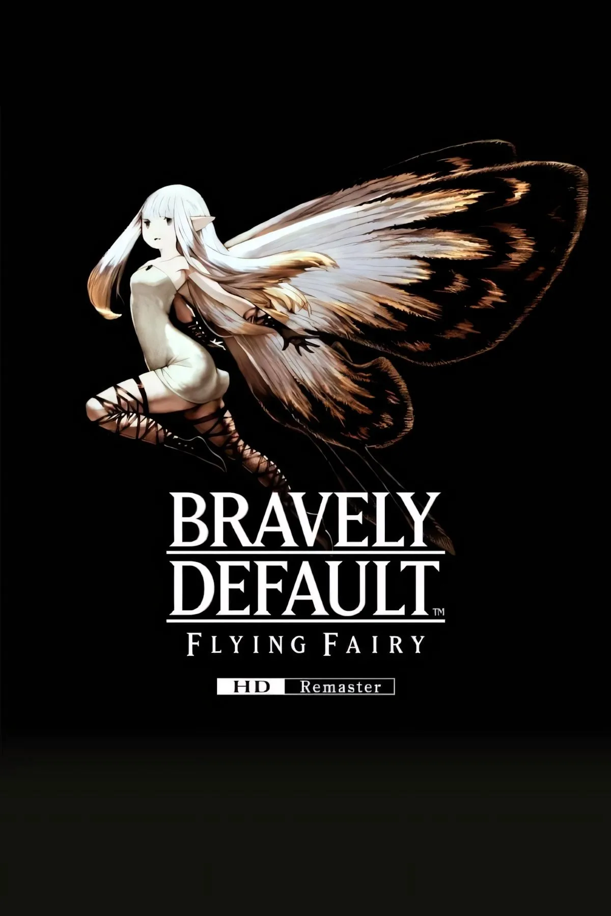 Bìa Bravely Default Flying Fairy HD Remaster với tông nghệ thuật JRPG cổ điển