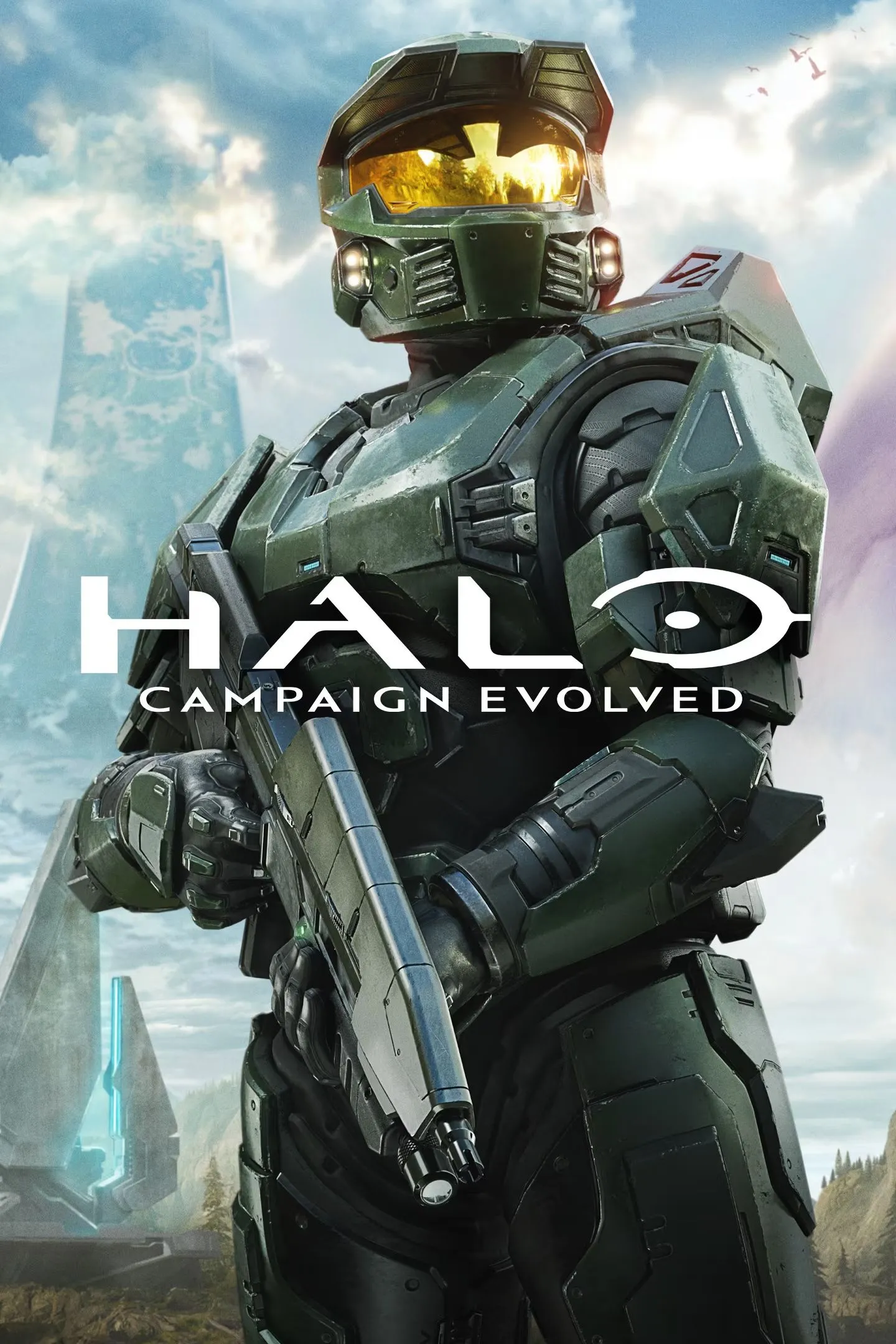 Bìa chính thức Halo: Campaign Evolved - remake của Halo Combat Evolved với phong cách đồ họa hiện đại