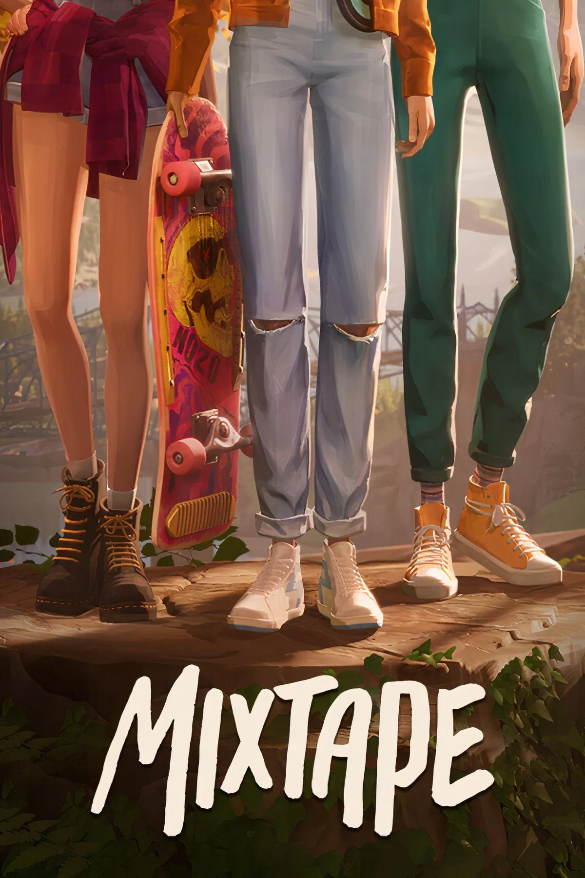 Bìa Mixtape với tông màu hoài niệm, gợi cảm giác tuổi trẻ và âm nhạc retro