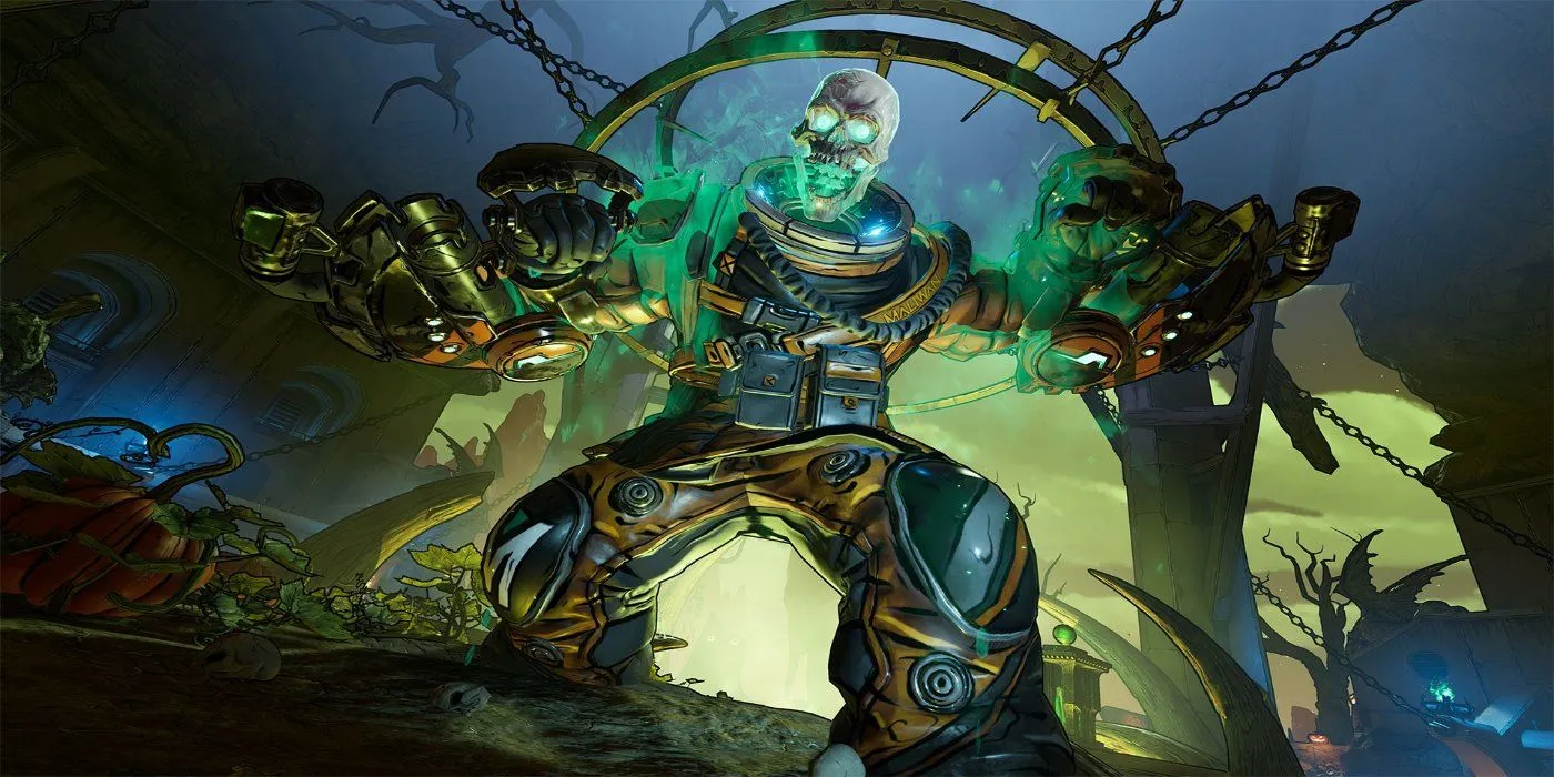 Borderlands 3 Bloody Harvest với Captain Haunt — ví dụ về sự kiện Halloween có bản đồ và boss riêng, được người chơi đánh giá cao