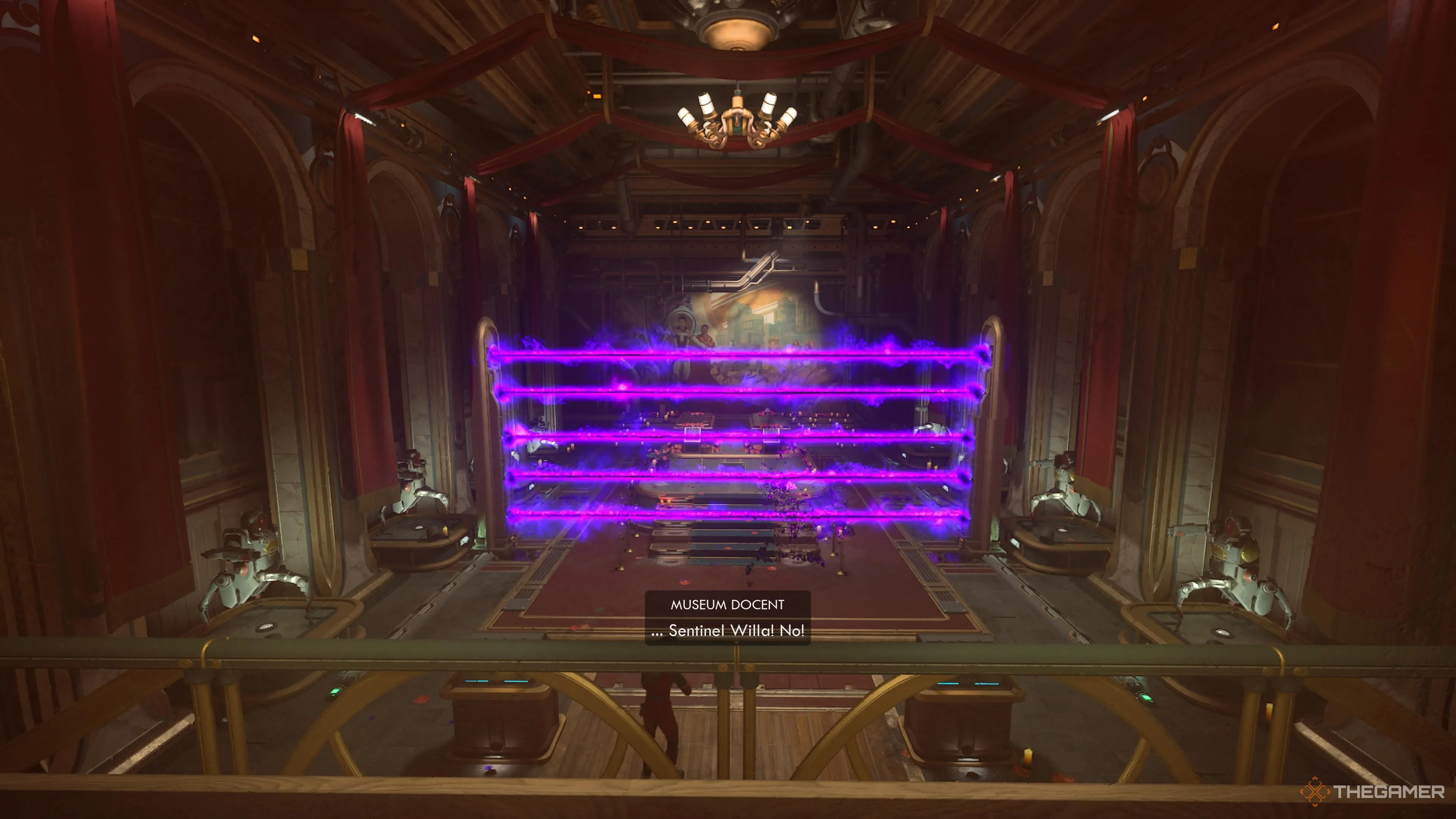 Cạm bẫy kích hoạt trong Tomb of the Matriarch, The Outer Worlds 2.