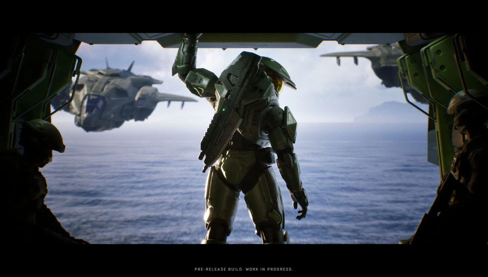 Cảnh quay cinematic của Halo: Campaign Evolved, Master Chief trong môi trường cải tiến bằng Unreal Engine 5
