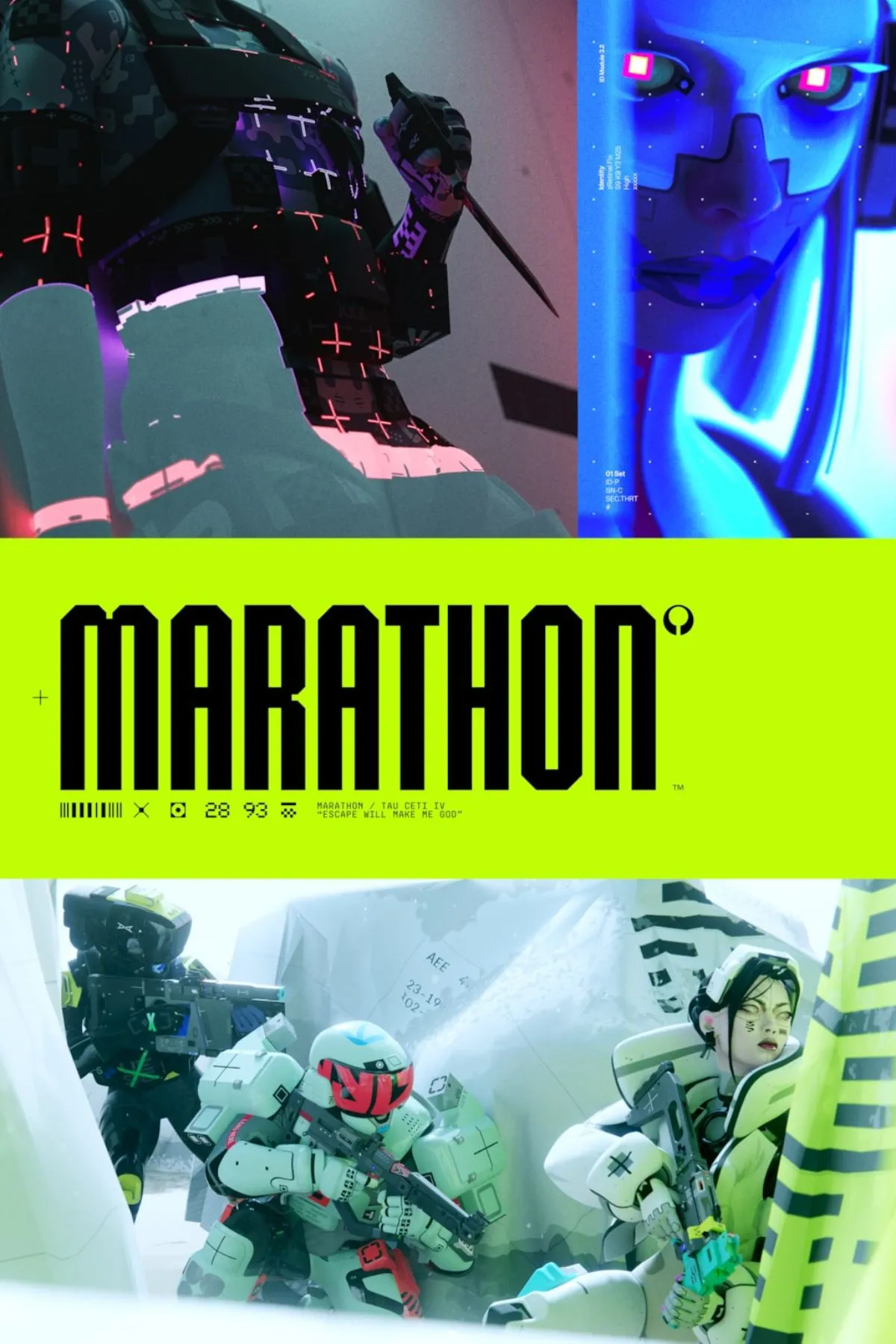 Cover art Marathon, tác phẩm đại diện cho tham vọng live‑service của Bungie trên nền tảng PlayStation