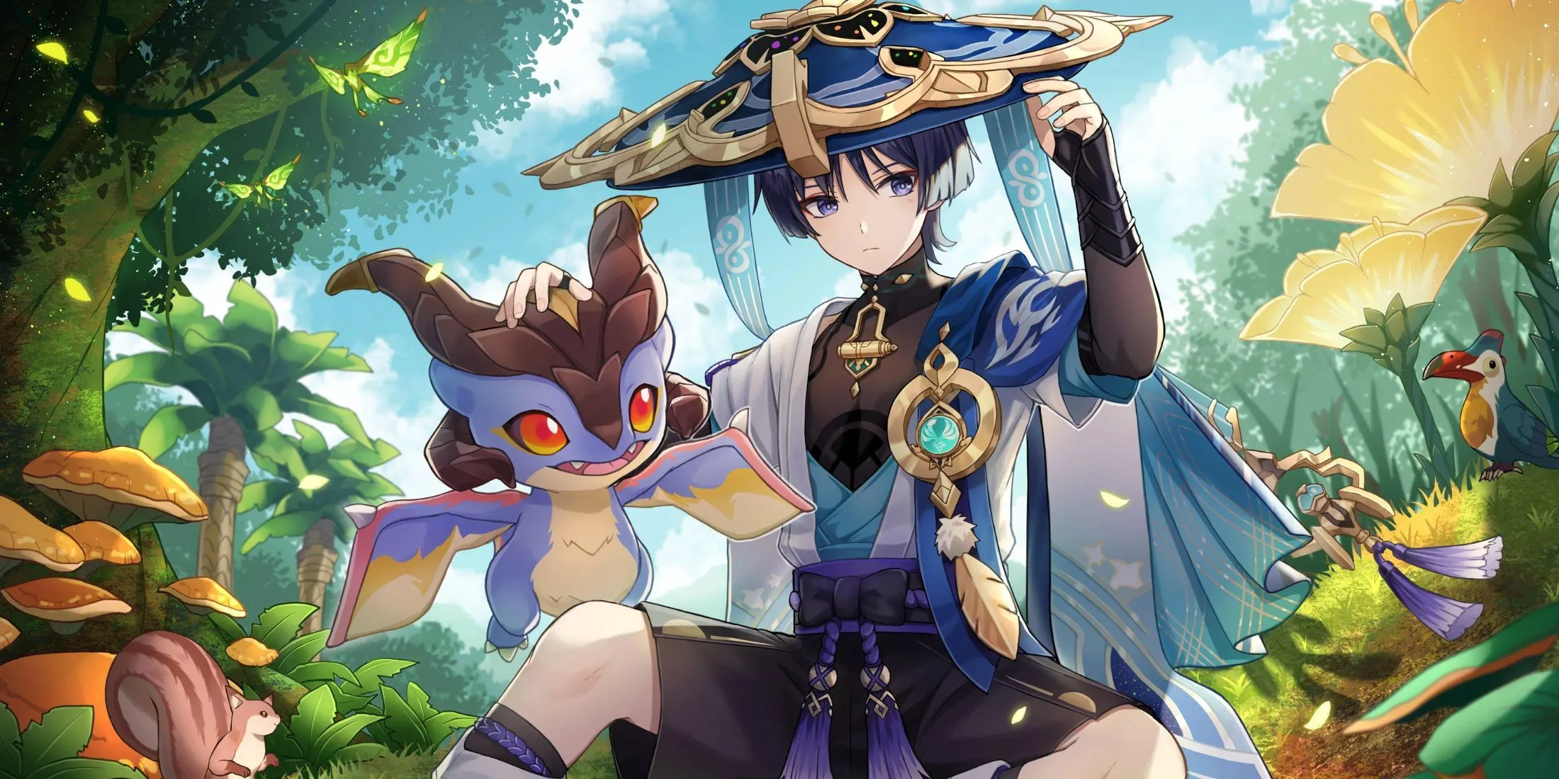 Durin nhỏ trong Genshin Impact, mô tả phiên bản Simulanka với phong cách Pyro