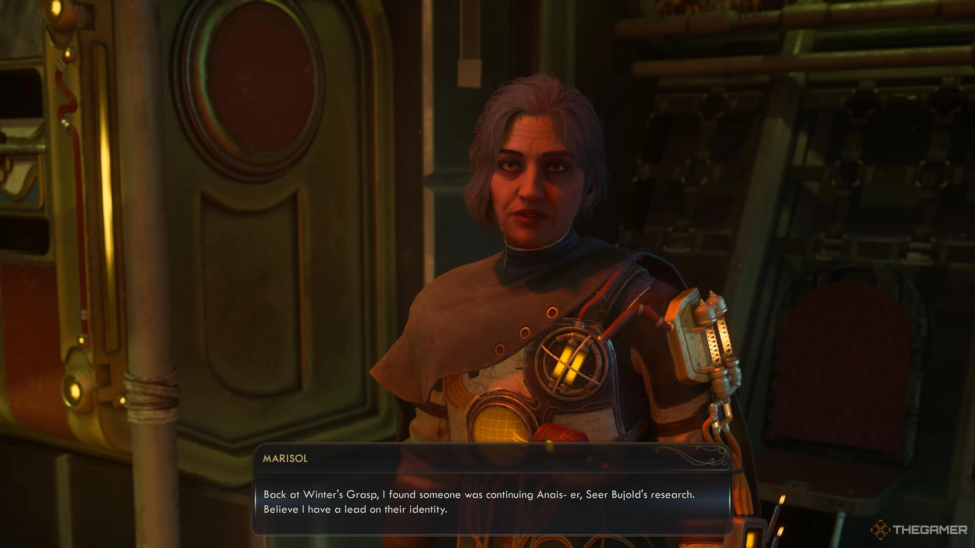 Góc phòng Anchorhold nơi tìm thấy manh mối về Bujold