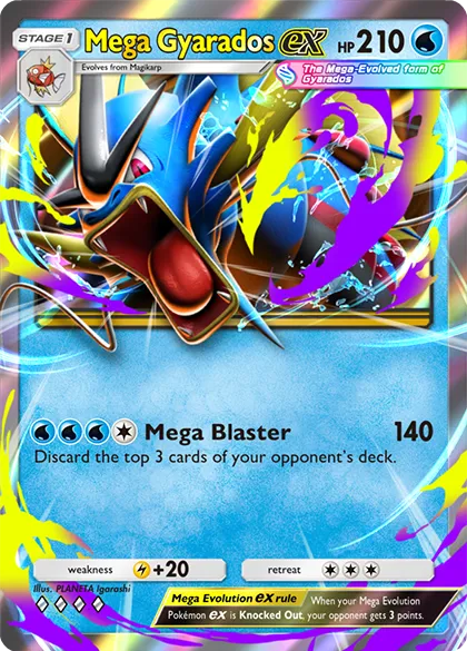 Gyarados Mega ex trong Mega Rising của Pokemon TCG Pocket