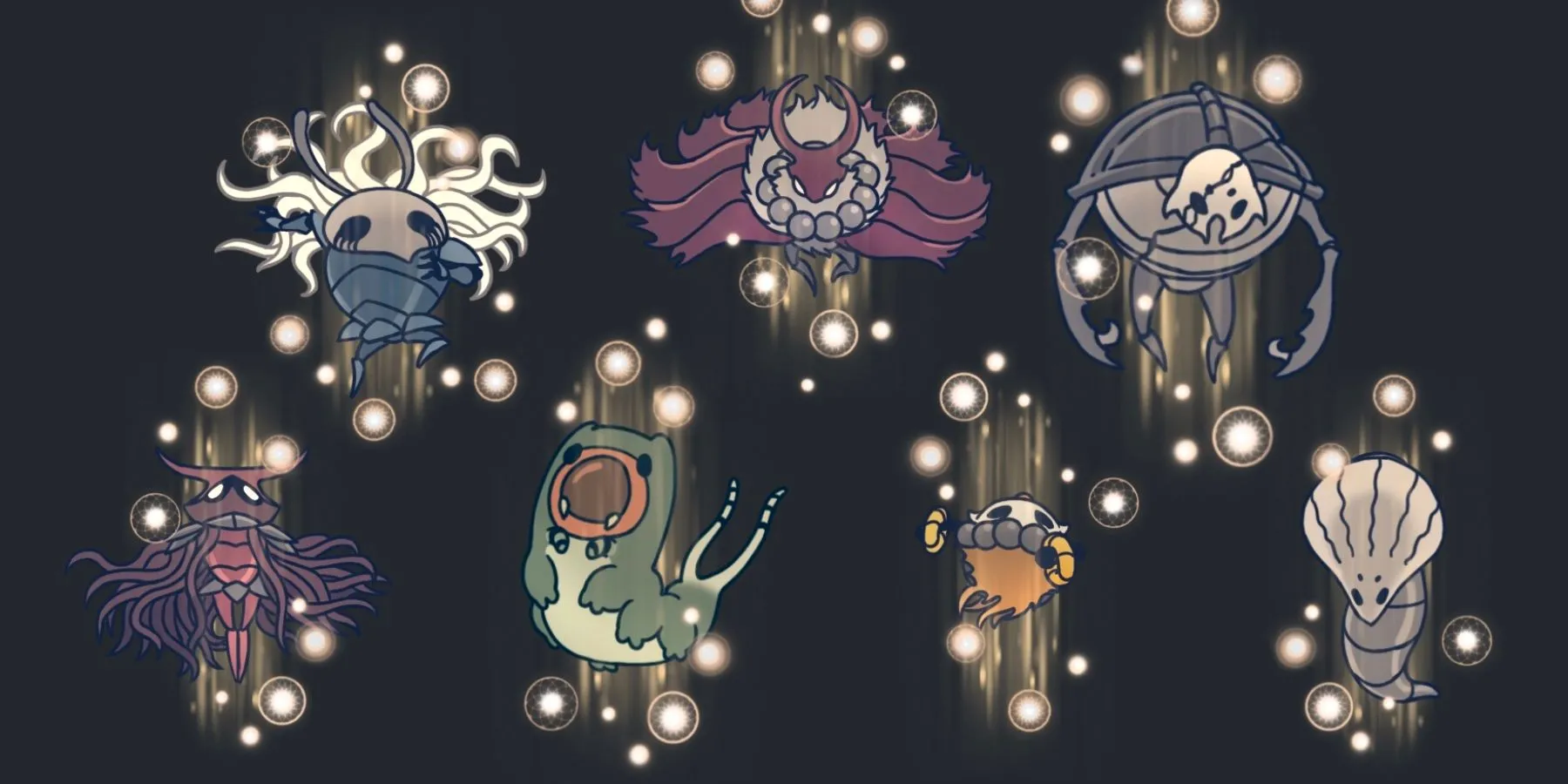 Last Stag đứng cạnh chuông trạm trong Hallownest