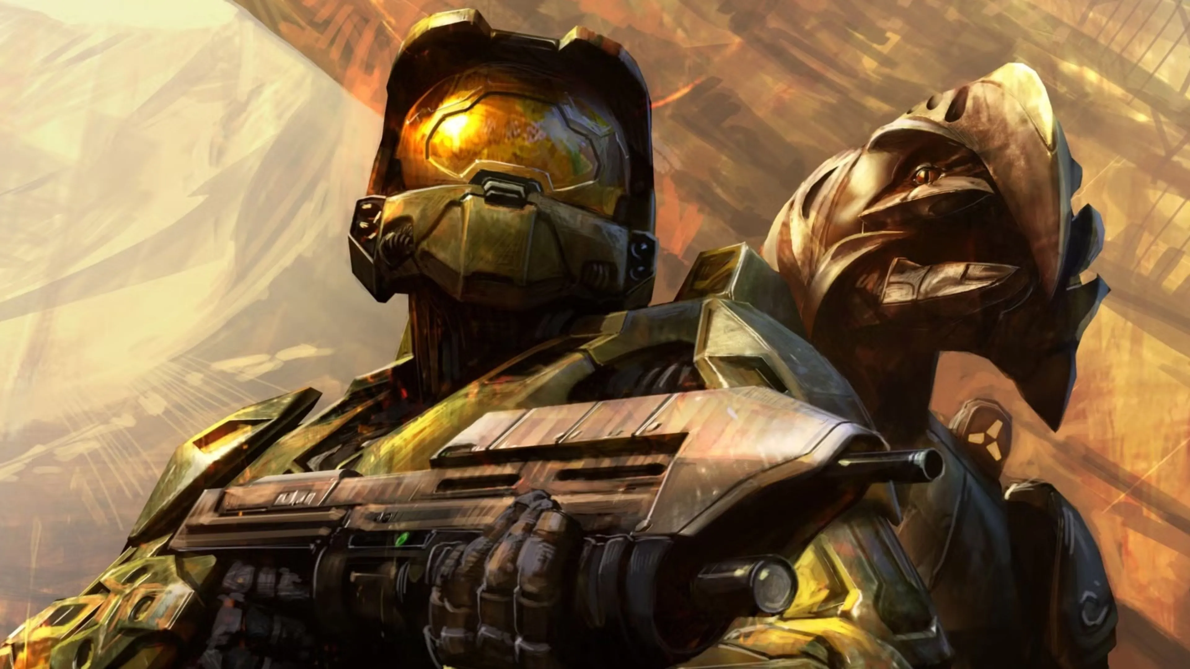 Master Chief và Arbiter trong key art Halo 3, biểu tượng series Halo và Master Chief