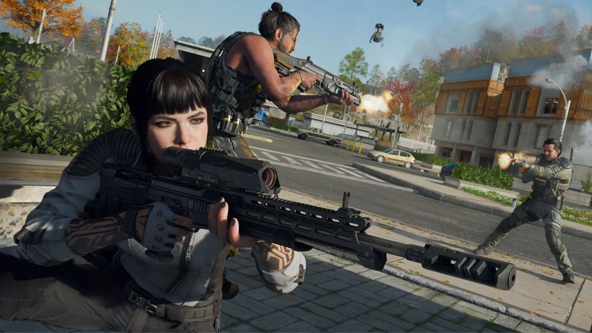 Minh họa cơ chế thiết bị trong Warzone, ví dụ flash grenade và stim, liên quan đến cân bằng gameplay