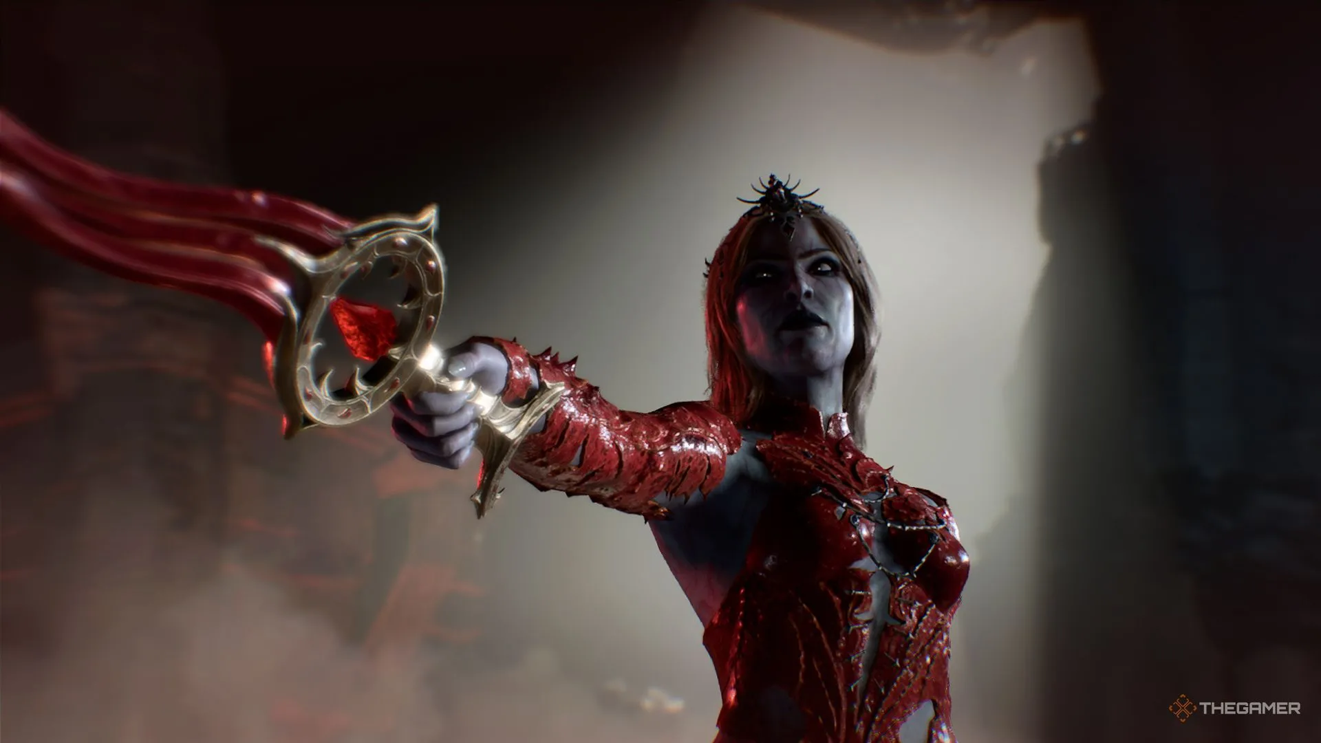 Orin rút dao đối mặt với người chơi trong Baldur's Gate 3