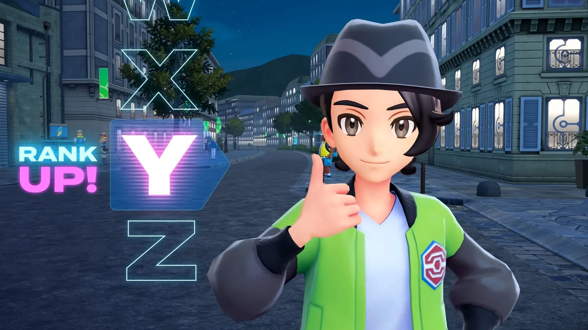 Paxton đạt Rank Y trong Pokemon Legends Z-A, cảnh game thể hiện hành trình nhân vật