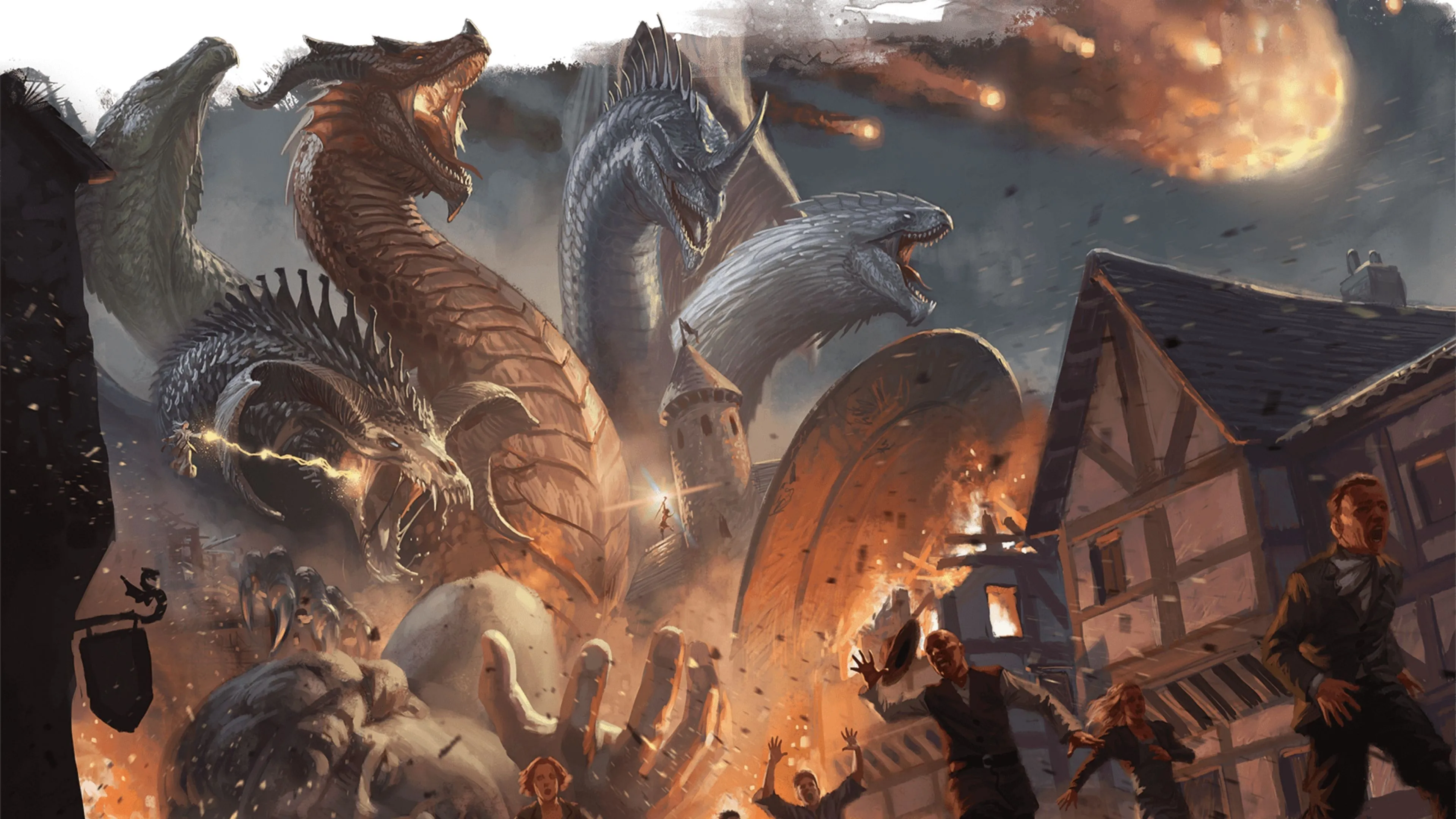 Tiamat tấn công, minh họa cho loại mối nguy có thể khiến Bahamut can thiệp