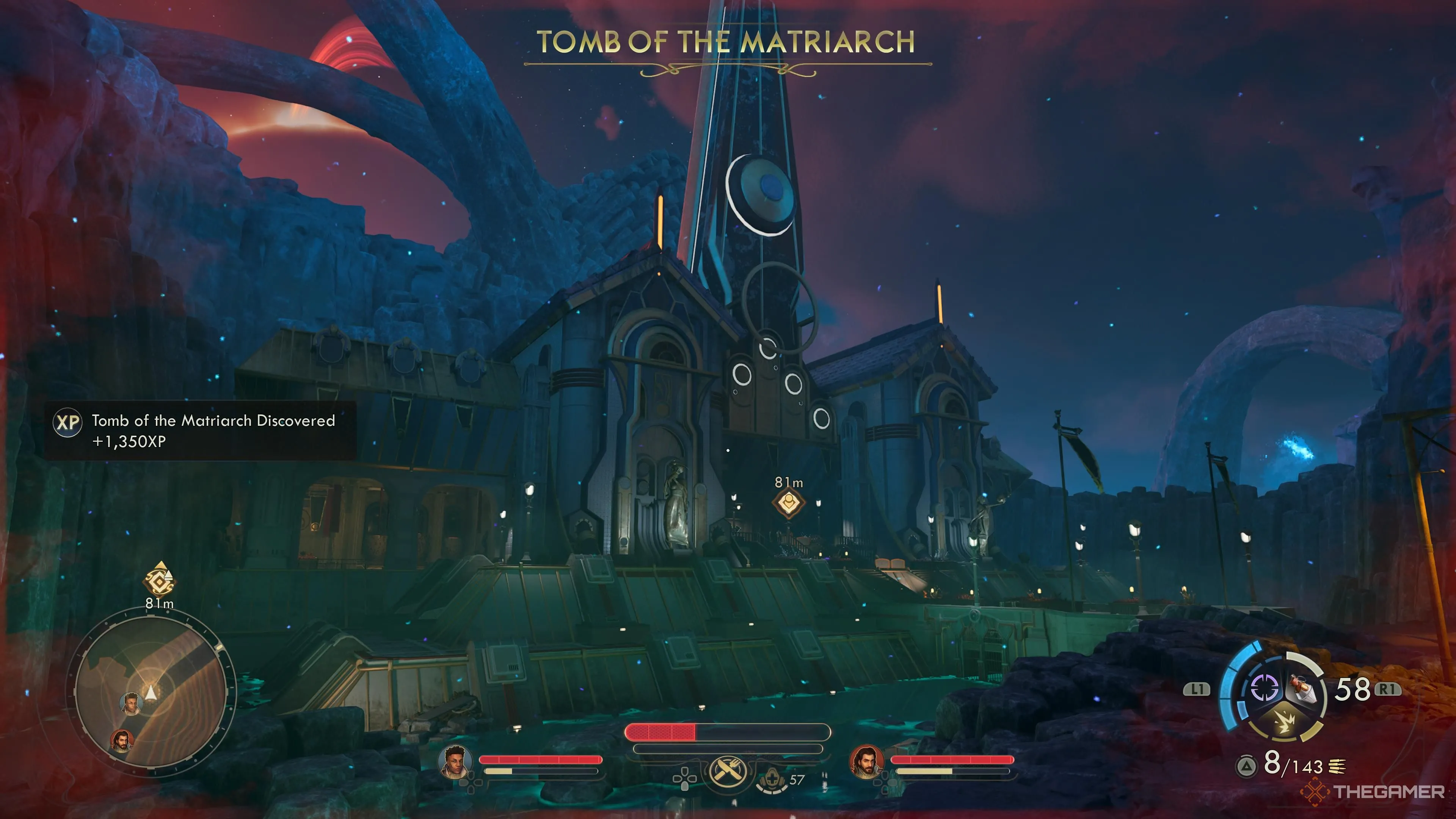 Vị trí mộ của Matriarch trên Praetor trong The Outer Worlds 2.
